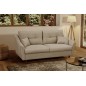 Canapé 3 places convertible en tissu de luxe HANS, beige Canapé 3 places convertible en tissu de luxe HANS, beige