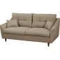 Canapé 3 places convertible en tissu de luxe HANS, beige Canapé 3 places convertible en tissu de luxe HANS, beige