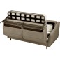 Canapé 3 places convertible en tissu de luxe HANS, beige Canapé 3 places convertible en tissu de luxe HANS, beige