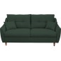Canapé 3 places convertible en tissu de luxe HANS, vert foncé Canapé 3 places convertible en tissu de luxe HANS, vert foncé