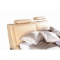 Lit en cuir italien de luxe LIVOURNE 180x200, beige. Lit en cuir italien de luxe LIVOURNE 180x200, beige.