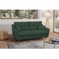 Canapé 3 places convertible en tissu de luxe HANS, vert foncé Canapé 3 places convertible en tissu de luxe HANS, vert foncé