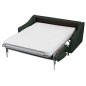 Canapé 3 places convertible en tissu de luxe HANS, vert foncé Canapé 3 places convertible en tissu de luxe HANS, vert foncé