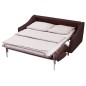 Canapé 3 places convertible en tissu de luxe HANS, chocolat Canapé 3 places convertible en tissu de luxe HANS, chocolat
