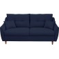 Canapé 3 places convertible en tissu de luxe HANS, bleu foncé Canapé 3 places convertible en tissu de luxe HANS, bleu foncé