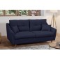 Canapé 3 places convertible en tissu de luxe HANS, bleu foncé Canapé 3 places convertible en tissu de luxe HANS, bleu foncé
