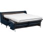 Canapé 3 places convertible en velours de luxe BOGAR, bleu foncé Canapé 3 places convertible en velours de luxe BOGAR, bleu foncé