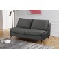 Canapé 3 places convertible en velours de luxe BOGAR, gris foncé Canapé 3 places convertible en velours de luxe BOGAR, gris foncé