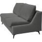 Canapé 3 places convertible en velours de luxe BOGAR, gris foncé Canapé 3 places convertible en velours de luxe BOGAR, gris foncé