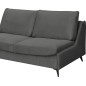 Canapé 3 places convertible en velours de luxe BOGAR, gris foncé Canapé 3 places convertible en velours de luxe BOGAR, gris foncé