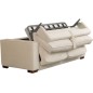 Canapé 3 places convertible en velours cottelé de luxe TEX, beige clair Canapé 3 places convertible en velours cottelé de luxe TEX, beige clair