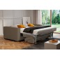 Canapé 3 places convertible en velours cottelé de luxe TEX, marron Canapé 3 places convertible en velours cottelé de luxe TEX, marron