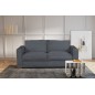 Canapé 3 places convertible en velours cottelé de luxe TEX, gris foncé Canapé 3 places convertible en velours cottelé de luxe TEX, gris foncé