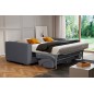 Canapé 3 places convertible en velours cottelé de luxe TEX, gris foncé Canapé 3 places convertible en velours cottelé de luxe TEX, gris foncé