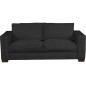 Canapé 3 places convertible en velours cottelé de luxe TEX, noir Canapé 3 places convertible en velours cottelé de luxe TEX, noir
