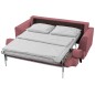 Canapé 3 places convertible en velours de luxe INDY, rose pale Canapé 3 places convertible en velours de luxe INDY, rose pale