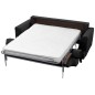 Canapé 3 places convertible en velours de luxe INDY, gris anthracite Canapé 3 places convertible en velours de luxe INDY, gris anthracite