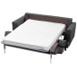 Canapé 3 places convertible en velours de luxe INDY, gris foncé Canapé 3 places convertible en velours de luxe INDY, gris foncé