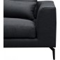 Canapé d'angle en tissu luxe 5 places, BERGAMO, gris foncé, angle gauche (vu de face) Canapé d'angle en tissu luxe 5 places, BERGAMO, gris foncé, angle gauche (vu de face)