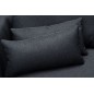 Canapé d'angle - en tissu luxe 5 places, BERGAMO, gris anthracite, angle gauche (vu de face) Canapé d'angle - en tissu luxe 5 places, BERGAMO, gris anthracite, angle gauche (vu de face)