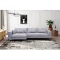 Canapé d'angle en tissu luxe 5 places, BERGAMO, gris, angle gauche (vu de face) Canapé d'angle en tissu luxe 5 places, BERGAMO, gris, angle gauche (vu de face)