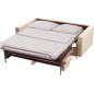 Canapé 3 places convertible en velours de luxe ATHENES, beige Canapé 3 places convertible en velours de luxe ATHENES, beige