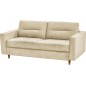 Canapé 3 places convertible en velours de luxe ATHENES, beige Canapé 3 places convertible en velours de luxe ATHENES, beige