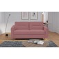 Canapé 3 places convertible en velours de luxe ATHENES, rose pale Canapé 3 places convertible en velours de luxe ATHENES, rose pale