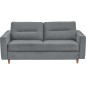 Canapé 3 places convertible en velours de luxe ATHENES, gris Canapé 3 places convertible en velours de luxe ATHENES, gris