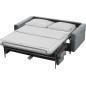 Canapé 3 places convertible en velours de luxe ATHENES, gris Canapé 3 places convertible en velours de luxe ATHENES, gris