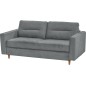 Canapé 3 places convertible en velours de luxe ATHENES, gris Canapé 3 places convertible en velours de luxe ATHENES, gris