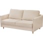 Canapé 3 places convertible en velours de luxe LISA, beige Canapé 3 places convertible en velours de luxe LISA, beige
