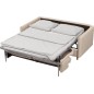 Canapé 3 places convertible en velours de luxe LISA, beige Canapé 3 places convertible en velours de luxe LISA, beige