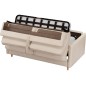 Canapé 3 places convertible en velours de luxe LISA, beige Canapé 3 places convertible en velours de luxe LISA, beige