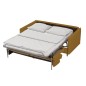 Canapé 3 places convertible en velours de luxe LISA, cuivre Canapé 3 places convertible en velours de luxe LISA, cuivre