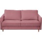 Canapé 3 places convertible en velours de luxe LISA, rose pale Canapé 3 places convertible en velours de luxe LISA, rose pale