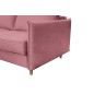 Canapé 3 places convertible en velours de luxe LISA, rose pale Canapé 3 places convertible en velours de luxe LISA, rose pale
