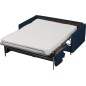 Canapé 3 places convertible en velours de luxe LISA, bleu foncé, usage quotidien Canapé 3 places convertible en velours de luxe LISA, bleu foncé, usage quotidien