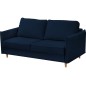 Canapé 3 places convertible en velours de luxe LISA, bleu foncé, usage quotidien Canapé 3 places convertible en velours de luxe LISA, bleu foncé, usage quotidien