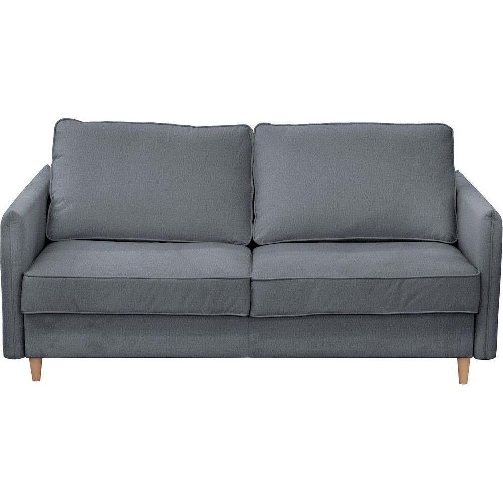 Canapé 3 places convertible en velours de luxe LISA, gris Canapé 3 places convertible en velours de luxe LISA, gris
