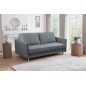 Canapé 3 places convertible en velours de luxe LISA, gris Canapé 3 places convertible en velours de luxe LISA, gris