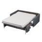 Canapé 3 places convertible en velours de luxe LISA, gris Canapé 3 places convertible en velours de luxe LISA, gris