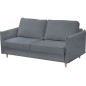 Canapé 3 places convertible en velours de luxe LISA, gris Canapé 3 places convertible en velours de luxe LISA, gris