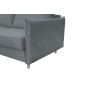Canapé 3 places convertible en velours de luxe LISA, gris Canapé 3 places convertible en velours de luxe LISA, gris