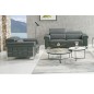 Ensemble Canapé 2 places et 1 fauteuil en cuir italien buffle , BOLZANO, gris foncé Ensemble Canapé 2 places et 1 fauteuil en cuir italien buffle , BOLZANO, gris foncé