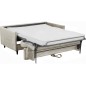 Canapé 3 places convertible en velours de luxe LOIC, beige Canapé 3 places convertible en velours de luxe LOIC, beige