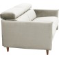 Canapé 3 places convertible en velours de luxe LOIC, beige Canapé 3 places convertible en velours de luxe LOIC, beige