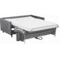 Canapé 3 places convertible en velours de luxe LOIC, gris Canapé 3 places convertible en velours de luxe LOIC, gris
