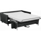 Canapé 3 places convertible en velours de luxe LOIC, Gris anthracite Canapé 3 places convertible en velours de luxe LOIC, Gris anthracite