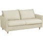 Canapé 3 places convertible en velours de luxe SANREMO, couchage quotidien, beige Canapé 3 places convertible en velours de luxe SANREMO, couchage quotidien, beige